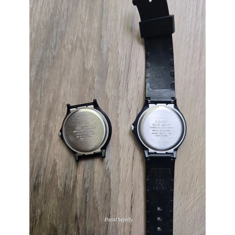 Casio Watch Lot Mens Quartz Black Resin Minimalist Field Casual Y2K vtg